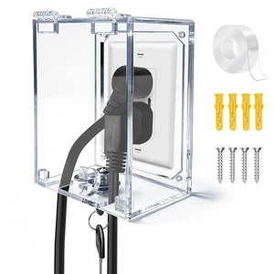 Infant Safety Outlet Lock Box, wall Outlet Lock Box, Lock Box for Electrical outlets with outlets, Easy to Install, Accommodates Most Plugs and adapters 4.95 X 3.35 X 2.56 or Smaller Infant Safety Outlet Lock Box, wall Outlet Lock Box, Lock Box for Electrical outlets with outlets, Easy to Install, Accommodates Most Plugs and adapters 4.95 X 3.35 X 2.56 or Smaller