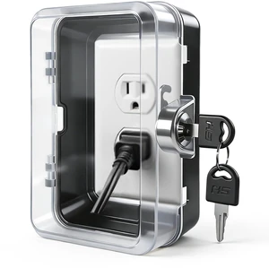 Socket Lock, Child Proof, ABS Bite Resistant Safety Box, Tool-Free Installation Outlet Cover, for Household Baby & Pet Proofing Wall Sockets, 6.69in*4.41in*2.95in (1 PC) Socket Lock, Child Proof, ABS Bite Resistant Safety Box, Tool-Free Installation Outlet Cover, for Household Baby & Pet Proofing Wall Sockets, 6.69in*4.41in*2.95in (1 PC)
