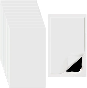 10 Pcs Self Adhesive Rubber Wall Outlet Cover | 5x3 Inch Screwless Blank Wall Plate, Safe Decorative Patch Hole Cover for Drywall, Electrical Switch, White 10 Pcs Self Adhesive Rubber Wall Outlet Cover | 5x3 Inch Screwless Blank Wall Plate, Safe Decorative Patch Hole Cover for Drywall, Electrical Switch, White