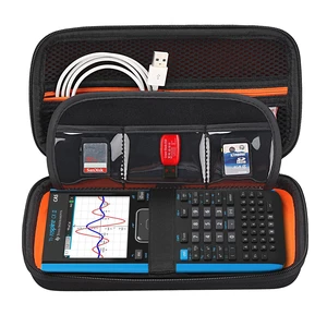 Calculator Case for Texas Instruments TI-Nspire CX II CAS/CX II/CX CAS/CX Color Graphing Calculator and More - Extra Mesh Pocket for USB Cables and Other Accessories, Black Calculator Case for Texas Instruments TI-Nspire CX II CAS/CX II/CX CAS/CX Color Graphing Calculator and More - Extra Mesh Pocket for USB Cables and Other Accessories, Black