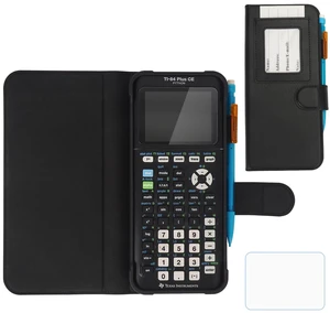 PU Leather Protective Case Compatible with Texas Instruments TI-84 Plus CE Color Graphing Calculator with ID Card Slot (Only Case) (Black) PU Leather Protective Case Compatible with Texas Instruments TI-84 Plus CE Color Graphing Calculator with ID Card Slot (Only Case) (Black)