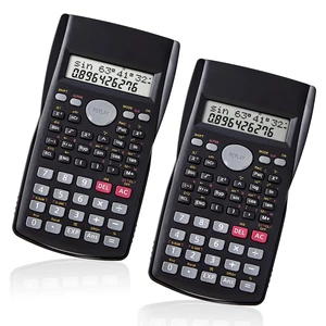 Scientific Calculator 2 Pack,2-Line Clear Display 240 Functions Basic Calculator AAA Battery Operated for Math Algebra Fraction Non Graphing Auto Shut-Off Calculator for Students&Business,Black Scientific Calculator 2 Pack,2-Line Clear Display 240 Functions Basic Calculator AAA Battery Operated for Math Algebra Fraction Non Graphing Auto Shut-Off Calculator for Students&Business,Black
