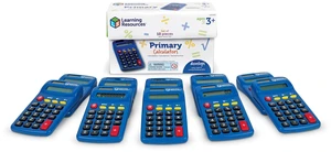 Primary Calculators, Set of 10 | Simple Calculators for Students, Basic Math Functions, Solar and Battery Powered Calculator Set, Classroom School Supplies Primary Calculators, Set of 10 | Simple Calculators for Students, Basic Math Functions, Solar and Battery Powered Calculator Set, Classroom School Supplies
