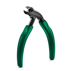Curved Head Toenail Clippers for Seniors for Thick Toenails, Long Handle Toe Nail Clippers with Catcher, German Stainless Steel Angled Nail Clippers with Silicone-Grip - Green Curved Head Toenail Clippers for Seniors for Thick Toenails, Long Handle Toe Nail Clippers with Catcher, German Stainless Steel Angled Nail Clippers with Silicone-Grip - Green