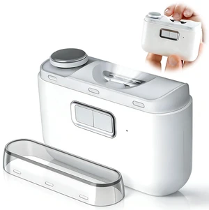 Electric Nail Clippers, Upgraded 2 in 1 Automatic Rechargeable Nail Trimmer, with LED Light,Nail File & Dust Storage, Low Noise, Portable Manicure Kit Safe for Kids,Adults & Seniors (White) Electric Nail Clippers, Upgraded 2 in 1 Automatic Rechargeable Nail Trimmer, with LED Light,Nail File & Dust Storage, Low Noise, Portable Manicure Kit Safe for Kids,Adults & Seniors (White)