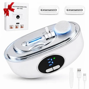 Electric Nail Clipper Upgraded 3-in-1 Automatic Nail Trimmer with LED Light,Automatic Nail Clipper with Nail Debris Storage Rechargeable Electric Nail Clippers for Seniors and Everyday Nail Care White Electric Nail Clipper Upgraded 3-in-1 Automatic Nail Trimmer with LED Light,Automatic Nail Clipper with Nail Debris Storage Rechargeable Electric Nail Clippers for Seniors and Everyday Nail Care White