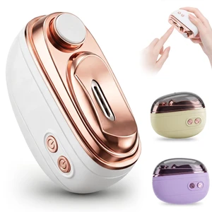 2-in-1 Smart Electric Nail Clipper and Polisher, Rechargeable Automatic Nail Trimmer Built-in LED Light, Anti-Pinch Safety Nail Grinder for Adults, Seniors (Beige) 2-in-1 Smart Electric Nail Clipper and Polisher, Rechargeable Automatic Nail Trimmer Built-in LED Light, Anti-Pinch Safety Nail Grinder for Adults, Seniors (Beige)