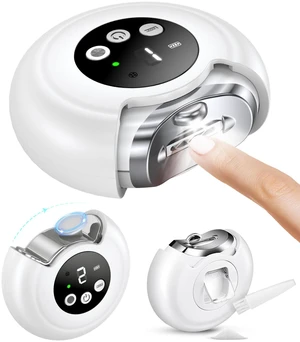 Electric Nail Clippers for All Ages, Rechargeable Safety Grinder, Pinch-Free Auto Trimmer with Debris Catcher, 3-Speeds Nail File and Polisher with LED Light, Quiet Care for Baby, Seniors and Adults Electric Nail Clippers for All Ages, Rechargeable Safety Grinder, Pinch-Free Auto Trimmer with Debris Catcher, 3-Speeds Nail File and Polisher with LED Light, Quiet Care for Baby, Seniors and Adults