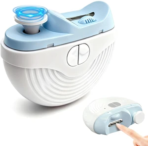 Electric Nail Clipper, 3-Speed Automatic Nail Clipper for Thin & Thick Nail | Electric Nail Clipper for Seniors & Adults, Baby 2-in-1 Automatic Nail Trimmer with Light & Scraps Storage, Blue Electric Nail Clipper, 3-Speed Automatic Nail Clipper for Thin & Thick Nail | Electric Nail Clipper for Seniors & Adults, Baby 2-in-1 Automatic Nail Trimmer with Light & Scraps Storage, Blue