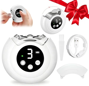 Electric Nail Clipper Upgraded 3 in 1 Automatic, Baby Nail File, 3-Speeds, Polishing Automatic Nail Trimmer with Nail Chip Storage & LED Light, Gifts for Women Men Baby Senior Adult (White) Electric Nail Clipper Upgraded 3 in 1 Automatic, Baby Nail File, 3-Speeds, Polishing Automatic Nail Trimmer with Nail Chip Storage & LED Light, Gifts for Women Men Baby Senior Adult (White)