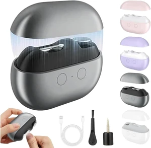 3-in-1 Electric Nail Clipper for Seniors & Adults, Automatic Toenail and Fingernail Trimmer with LED Light & Polisher, Rechargeable Safe Pain-Free Nail Care (Black) 3-in-1 Electric Nail Clipper for Seniors & Adults, Automatic Toenail and Fingernail Trimmer with LED Light & Polisher, Rechargeable Safe Pain-Free Nail Care (Black)