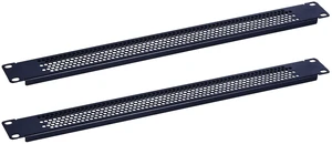 1U Blank Rack Mount Panel Spacer with Venting for 19in Server Rack Enclosure or Network Cabinet 2 Pack, Black 1U Blank Rack Mount Panel Spacer with Venting for 19in Server Rack Enclosure or Network Cabinet 2 Pack, Black