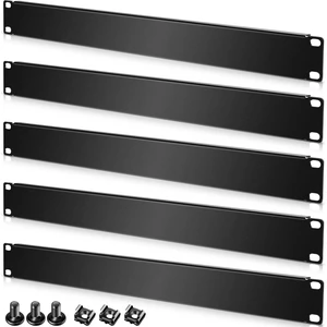 Blank Rack Mount Panel Spacer Metal Blank Panel | Black Server Rack Accessories, Mount Filler for 19 Inch, Server Network Enclosure Cabinet Cable Blank Rack Mount Panel Spacer Metal Blank Panel | Black Server Rack Accessories, Mount Filler for 19 Inch, Server Network Enclosure Cabinet Cable