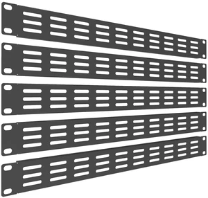 5 Pack 1U Vented Blank Panel-Steel Blank Rack Panel Spacer | for 19in Server Rack Cabinet or Enclosure, Black (1U) 5 Pack 1U Vented Blank Panel-Steel Blank Rack Panel Spacer | for 19in Server Rack Cabinet or Enclosure, Black (1U)