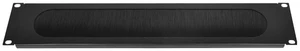 2U Brush Panel - High Capacity 19-Inch Rackmount Cable Management Pass-Through Heavy-Duty 1.5mm Steel Server Rack Wire Organizer, Black 2U Brush Panel - High Capacity 19-Inch Rackmount Cable Management Pass-Through Heavy-Duty 1.5mm Steel Server Rack Wire Organizer, Black