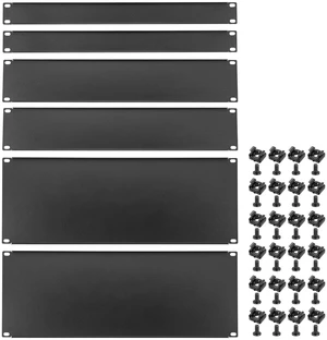 6 Pcs 1U,2U,4U Blank Panel Metal Rack Mount, 19 Inches, Filler Panel Mount Spacer Rack Blanking Panel Kit for Enclosure Server Rack Cabinet Black 6 Pcs 1U,2U,4U Blank Panel Metal Rack Mount, 19 Inches, Filler Panel Mount Spacer Rack Blanking Panel Kit for Enclosure Server Rack Cabinet Black