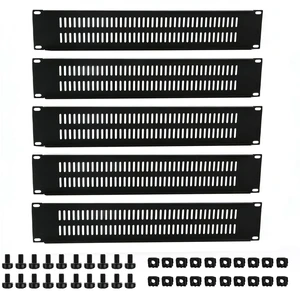 2U Blank Panel with Venting-5 Pack Steel Blank Rack Mount Panel Spacer for 19in Server Rack Enclosure or Network Cabinet (2U Venting Panel) 2U Blank Panel with Venting-5 Pack Steel Blank Rack Mount Panel Spacer for 19in Server Rack Enclosure or Network Cabinet (2U Venting Panel)