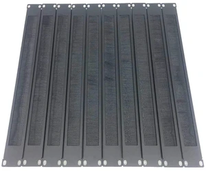 10 Pack 1U Brush Panel Horizontal Rack Mount Cable Management | Server Rack Grommet Strip with Cable Entry Brush for 19-Inch Rack or Network Cabinet, Black (1UCMB1U10PC) 10 Pack 1U Brush Panel Horizontal Rack Mount Cable Management | Server Rack Grommet Strip with Cable Entry Brush for 19-Inch Rack or Network Cabinet, Black (1UCMB1U10PC)