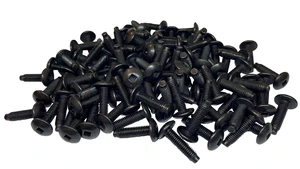 10-32 Square Drive Rack Screws (100 Pack) USA Made | USA-made RackGold 10-32 black square drive (Robertson) pilot point rack screws for stripped-free installs. 10-32 Square Drive Rack Screws (100 Pack) USA Made | USA-made RackGold 10-32 black square drive (Robertson) pilot point rack screws for stripped-free installs.