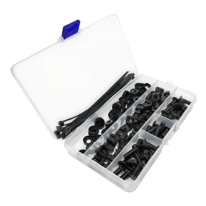 35 Sets of Rack Mount Screws and Cage Nuts for Server Rack Cabinet, Black Carbon Steel M6x20mm Screws, with Nylon Washers and Cage Nuts, Rack Mounting Hardware for Server Racks/Shelf/Cabinet 35 Sets of Rack Mount Screws and Cage Nuts for Server Rack Cabinet, Black Carbon Steel M6x20mm Screws, with Nylon Washers and Cage Nuts, Rack Mounting Hardware for Server Racks/Shelf/Cabinet