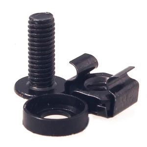 M6 Cage Nut Kit - 50 Sets Cage Nuts Screws Washers for Server Rack Mounting M6 x 16mm M6 Cage Nut Kit - 50 Sets Cage Nuts Screws Washers for Server Rack Mounting M6 x 16mm