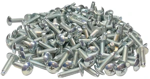 #3 12-24 Truss Rack Screws | Zinc | 100 Pack | 100-pack of USA-made 12-24 zinc pilot point truss head rack screws for stripped-rail preventative mounting. #3 12-24 Truss Rack Screws | Zinc | 100 Pack | 100-pack of USA-made 12-24 zinc pilot point truss head rack screws for stripped-rail preventative mounting.
