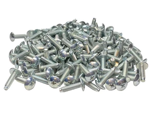 10-32 Truss Rack Screws | Zinc | 100 Pack | USA-made 10-32 zinc pilot-point rack screws. Hardened steel with corrosion resistance prevents stripping and cross-threading 10-32 Truss Rack Screws | Zinc | 100 Pack | USA-made 10-32 zinc pilot-point rack screws. Hardened steel with corrosion resistance prevents stripping and cross-threading