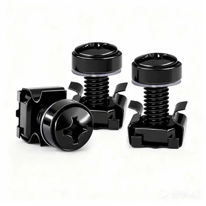 40 Pack M6 x 16mm Rack Screws and Cage Nuts for Server Cabinet, Server Shelves, Routers,Audio Server Console 40 Pack M6 x 16mm Rack Screws and Cage Nuts for Server Cabinet, Server Shelves, Routers,Audio Server Console