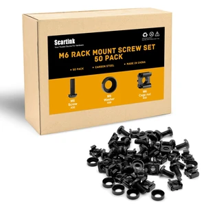 50 Pack M6 Rack Mount Cage Nuts, Screws and Washers Rack Screws Square Insert Nuts for Equipment Server Cabinet,Server Shelves,Network Enclosures,Routers 50 Pack M6 Rack Mount Cage Nuts, Screws and Washers Rack Screws Square Insert Nuts for Equipment Server Cabinet,Server Shelves,Network Enclosures,Routers