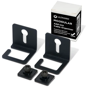 Moodular Cable Organizer 2-Pack Add-On for Rails, Do Not Use Alone | Accessory Only, Cables Organized, Hidden Yet Accessible, Durable & Secure, Tangle-Free & Efficient, Metal, Black, MSA-CO Moodular Cable Organizer 2-Pack Add-On for Rails, Do Not Use Alone | Accessory Only, Cables Organized, Hidden Yet Accessible, Durable & Secure, Tangle-Free & Efficient, Metal, Black, MSA-CO