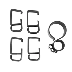 Black Cable Management Clips for Desk Monitor Stands, PT-SD-WC05C | Computer Office Workstation Cord Organization Kit, 1 Pole and 4 Arm Clips, Set of Monitor Mount Wire Holder Hooks Black Cable Management Clips for Desk Monitor Stands, PT-SD-WC05C | Computer Office Workstation Cord Organization Kit, 1 Pole and 4 Arm Clips, Set of Monitor Mount Wire Holder Hooks