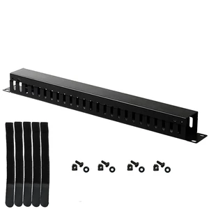 19 Inch 1U Cable Management Horizontal Cable Rack Mount Manager with mounting Screws for Service Rack Cabinet 24 Slot Finger Duct with Cover 19 Inch 1U Cable Management Horizontal Cable Rack Mount Manager with mounting Screws for Service Rack Cabinet 24 Slot Finger Duct with Cover