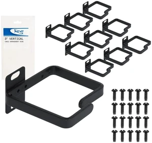 3-Inch Metal Cable Management Ring, Vertical Rack/Wall, 10-Pack | Structured cabling organizer, patch cord routing, wiring bundle support, equipment installations, keeps pathways organized 3-Inch Metal Cable Management Ring, Vertical Rack/Wall, 10-Pack | Structured cabling organizer, patch cord routing, wiring bundle support, equipment installations, keeps pathways organized