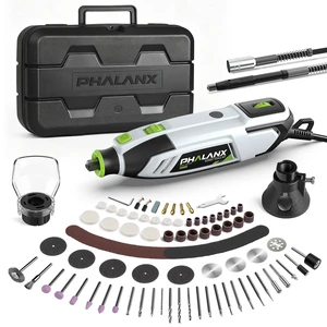 200W Rotary Tool Kit, 10000-38000 RPM 6 Speed Multi-Tool with Flex Shaft & 132pcs Accessories Kit, Power Rotary Tools for DIY Crafts, Engraving, Sanding, Polishing & Drilling 200W Rotary Tool Kit, 10000-38000 RPM 6 Speed Multi-Tool with Flex Shaft & 132pcs Accessories Kit, Power Rotary Tools for DIY Crafts, Engraving, Sanding, Polishing & Drilling
