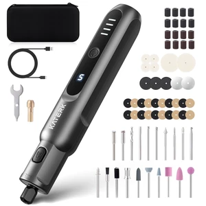 3.7V Mini Cordless Rotary Tool, 5-Speed 70 Pcs Kit for Crafts DIY | Rechargeable 2500mAh, USB-C, LED Light, Small Handheld Rotary Tool for Etching, 3D Printed Sanding, Carving, Polishing 3.7V Mini Cordless Rotary Tool, 5-Speed 70 Pcs Kit for Crafts DIY | Rechargeable 2500mAh, USB-C, LED Light, Small Handheld Rotary Tool for Etching, 3D Printed Sanding, Carving, Polishing