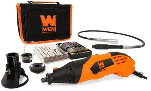 23114 1.4-Amp High-Powered Variable Speed Rotary Tool with Cutting Guide, LED Collar, 100+ Accessories, Carrying Case and Flex Shaft 23114 1.4-Amp High-Powered Variable Speed Rotary Tool with Cutting Guide, LED Collar, 100+ Accessories, Carrying Case and Flex Shaft