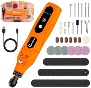 4V Mini Cordless Rotary Tool Kit, 5-Speed 18000RPM, 109Pcs(Orange) | Type-C Charging, Lightweight, for Engraving, Drilling, Sanding, Grinding, 3D Printing Model Polishing 4V Mini Cordless Rotary Tool Kit, 5-Speed 18000RPM, 109Pcs(Orange) | Type-C Charging, Lightweight, for Engraving, Drilling, Sanding, Grinding, 3D Printing Model Polishing