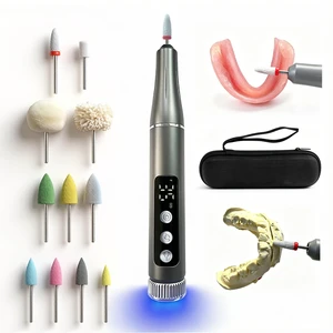 Cordless 35000 RPM Polishing Repair Kit for False Teeth with UV Light | 35,000 RPM Cordless | USB-C Rechargeable | Easy Grip, Low Vibration, for Older Hands | Built-in UV Light | Knob Speed Control Cordless 35000 RPM Polishing Repair Kit for False Teeth with UV Light | 35,000 RPM Cordless | USB-C Rechargeable | Easy Grip, Low Vibration, for Older Hands | Built-in UV Light | Knob Speed Control
