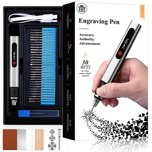 Cordless Engraving Pen for Metal Wood Glass Plastic, Engraving Tool 44Kits, 5 Speeds Up to 30000RPM, 500mAh USB Rechargeable Engraver Kit Craft Gifts for Teens Adults Beginner with Guide Book (Metal) Cordless Engraving Pen for Metal Wood Glass Plastic, Engraving Tool 44Kits, 5 Speeds Up to 30000RPM, 500mAh USB Rechargeable Engraver Kit Craft Gifts for Teens Adults Beginner with Guide Book (Metal)
