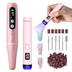 PC90G Cordless Nail Drill & P-Art01R Handheld UV Lamp | Starter Kit for Manicure, Acrylic Nails & Gel Polish, Portable for Home, Salon & Travel, Beginner Essential Set Pink PC90G Cordless Nail Drill & P-Art01R Handheld UV Lamp | Starter Kit for Manicure, Acrylic Nails & Gel Polish, Portable for Home, Salon & Travel, Beginner Essential Set Pink