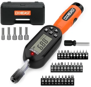 38pcs Digital Torque Screwdriver 1/4" Drive(1.01-106.2in-lbs/0.11-12Nm) | Buzzer&LED Indicator,Torque Wrench Screwdriver Set,Inch Pound Torque Screwdriver,for Gunsmithing,Scope Mounting 38pcs Digital Torque Screwdriver 1/4" Drive(1.01-106.2in-lbs/0.11-12Nm) | Buzzer&LED Indicator,Torque Wrench Screwdriver Set,Inch Pound Torque Screwdriver,for Gunsmithing,Scope Mounting