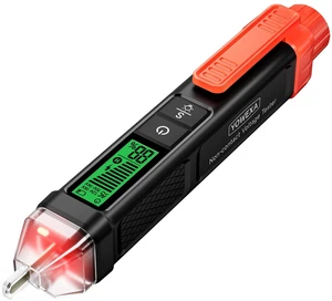 Non Contact Voltage Tester Pen, AC 12/70-1000V Signal Level Display | Dual Sensitivity, Live/Neutral Identification, Audible/Visual Alarm, LED Light, Auto Shutoff, Low Battery Alert Non Contact Voltage Tester Pen, AC 12/70-1000V Signal Level Display | Dual Sensitivity, Live/Neutral Identification, Audible/Visual Alarm, LED Light, Auto Shutoff, Low Battery Alert