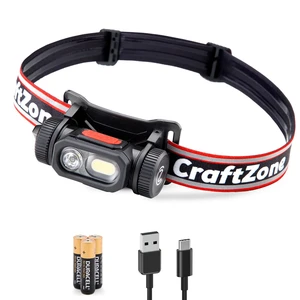 LED Rechargeable Headlamp Flashlight for Camping Red | LED Headband Light with Motion Sensor Dual Power: Battery & Rechargeable, Waterproof Work Light for Hiking Fishing Running LED Rechargeable Headlamp Flashlight for Camping Red | LED Headband Light with Motion Sensor Dual Power: Battery & Rechargeable, Waterproof Work Light for Hiking Fishing Running