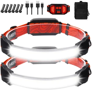 Rechargeable Headlamp,Super Bright 1500 Lumens 6 Modes Head Lamp Led Rechargeable with Tail Red Light,Wide Beam Led Headlamp Waterproof for Adults Outdoor Camping Hiking Hunting Accessories Rechargeable Headlamp,Super Bright 1500 Lumens 6 Modes Head Lamp Led Rechargeable with Tail Red Light,Wide Beam Led Headlamp Waterproof for Adults Outdoor Camping Hiking Hunting Accessories