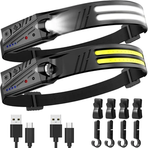 Headlamp Flashlight,2 Pack Super Bright 2000 Lumen Head Lamp | 230°Wide Beam Lampe Frontale,5 Modes IPX5 Waterproof 0.14lb Lightweight Headlights for Camping Essentials Hiking Headlamp Flashlight,2 Pack Super Bright 2000 Lumen Head Lamp | 230°Wide Beam Lampe Frontale,5 Modes IPX5 Waterproof 0.14lb Lightweight Headlights for Camping Essentials Hiking