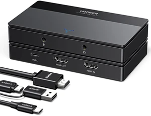 Full HD 2K 30Hz 1080P 60FPS Video Capture Card USB C 3.0 | Headphone Mic Port, 4K@30Hz Loop Out, Low Latency for Streaming Gaming Meeting Recording Compatible with Switch2 PS4/5 PC Mac Full HD 2K 30Hz 1080P 60FPS Video Capture Card USB C 3.0 | Headphone Mic Port, 4K@30Hz Loop Out, Low Latency for Streaming Gaming Meeting Recording Compatible with Switch2 PS4/5 PC Mac