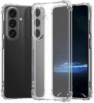 For Samsung Galaxy S24 FE Case Shockproof Clear Anti Yellow Case Cover For Samsung Galaxy S24 FE Case Shockproof Clear Anti Yellow Case Cover