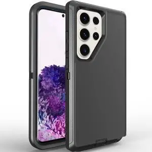 For Samsung Galaxy S24/S24 Plus/S24 Ultra Shockproof Military Defender Case,Black+Black For Samsung Galaxy S24/S24 Plus/S24 Ultra Shockproof Military Defender Case,Black+Black
