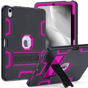 For Apple iPad Air 11" 2024 Shockproof Military Heavy Duty Kickstand Case ,3-Layer Protective Cover, Anti-Drop, For Apple iPad Air 11" 2024 Shockproof Military Heavy Duty Kickstand Case ,3-Layer Protective Cover, Anti-Drop,