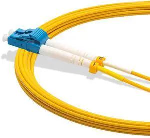 20M(65ft) LC to LC Fiber Optic Cable, Single-Mode Duplex 9/125µm OS2 1G/10G Patch Cord, 2.0mm LSZH Jacket, with LC Adapter Coupler 20M(65ft) LC to LC Fiber Optic Cable, Single-Mode Duplex 9/125µm OS2 1G/10G Patch Cord, 2.0mm LSZH Jacket, with LC Adapter Coupler
